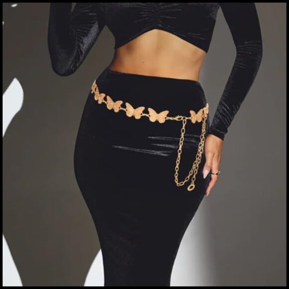 Adjustable Metal Waist Chain Belt for Jeans and Dresses